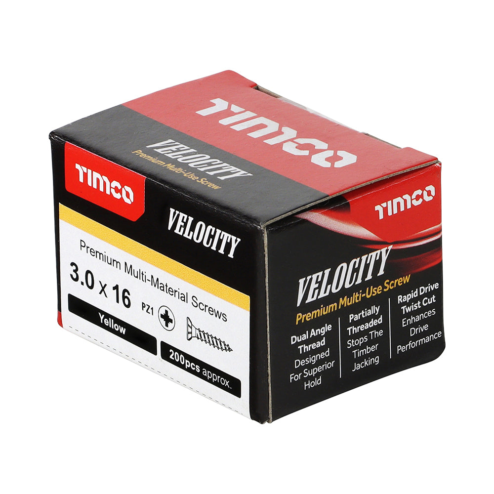 TIMCO Velocity Screw PZ1 CSK ZYP