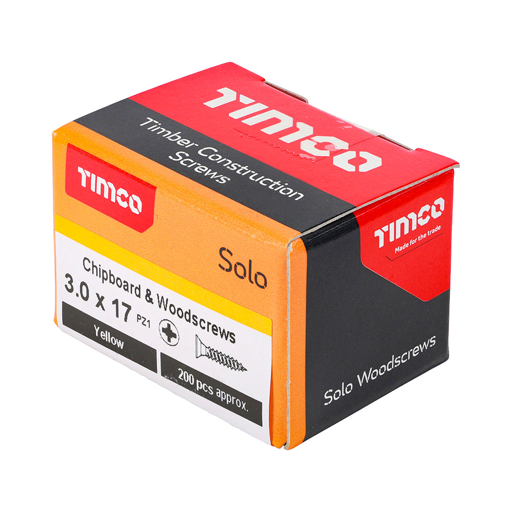 TIMCO Solo Woodscrew PZ1 CSK