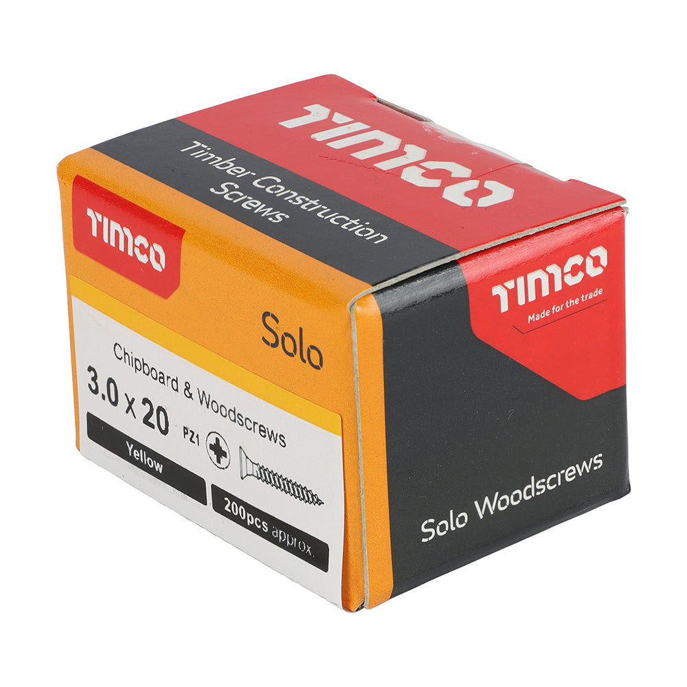 TIMCO Solo Woodscrew PZ1 CSK