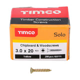 TIMCO Solo Woodscrew PZ1 CSK