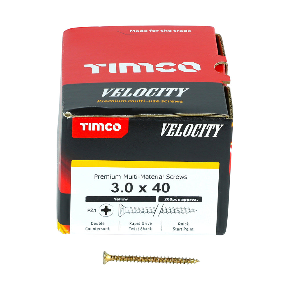 TIMCO Velocity Screw PZ1 CSK ZYP
