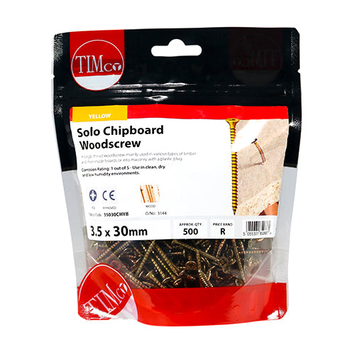 TIMCO Solo Woodscrew PZ2 CSK