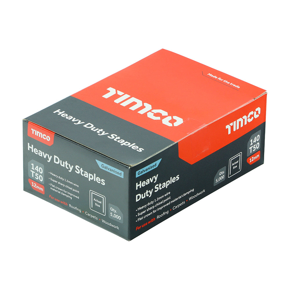TIMCO Staples HD Chisel - Galv Bulk
