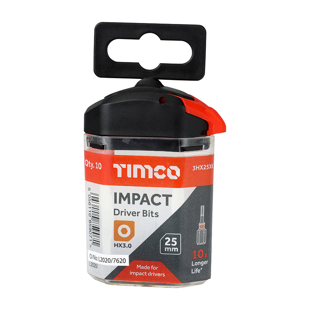TIMCO Impact 25mm Hex Bits