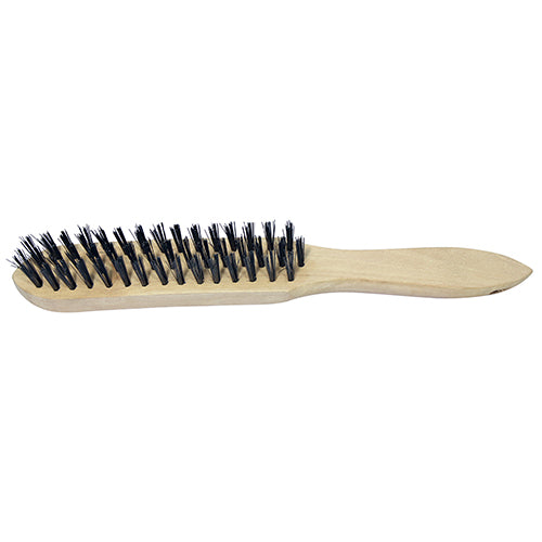 TIMCO Wooden Handle Wire Brush SS