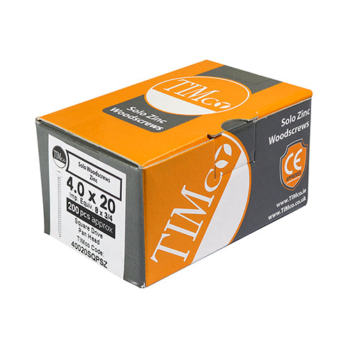 TIMCO Solo Woodscrew SQ2 PAN Zinc