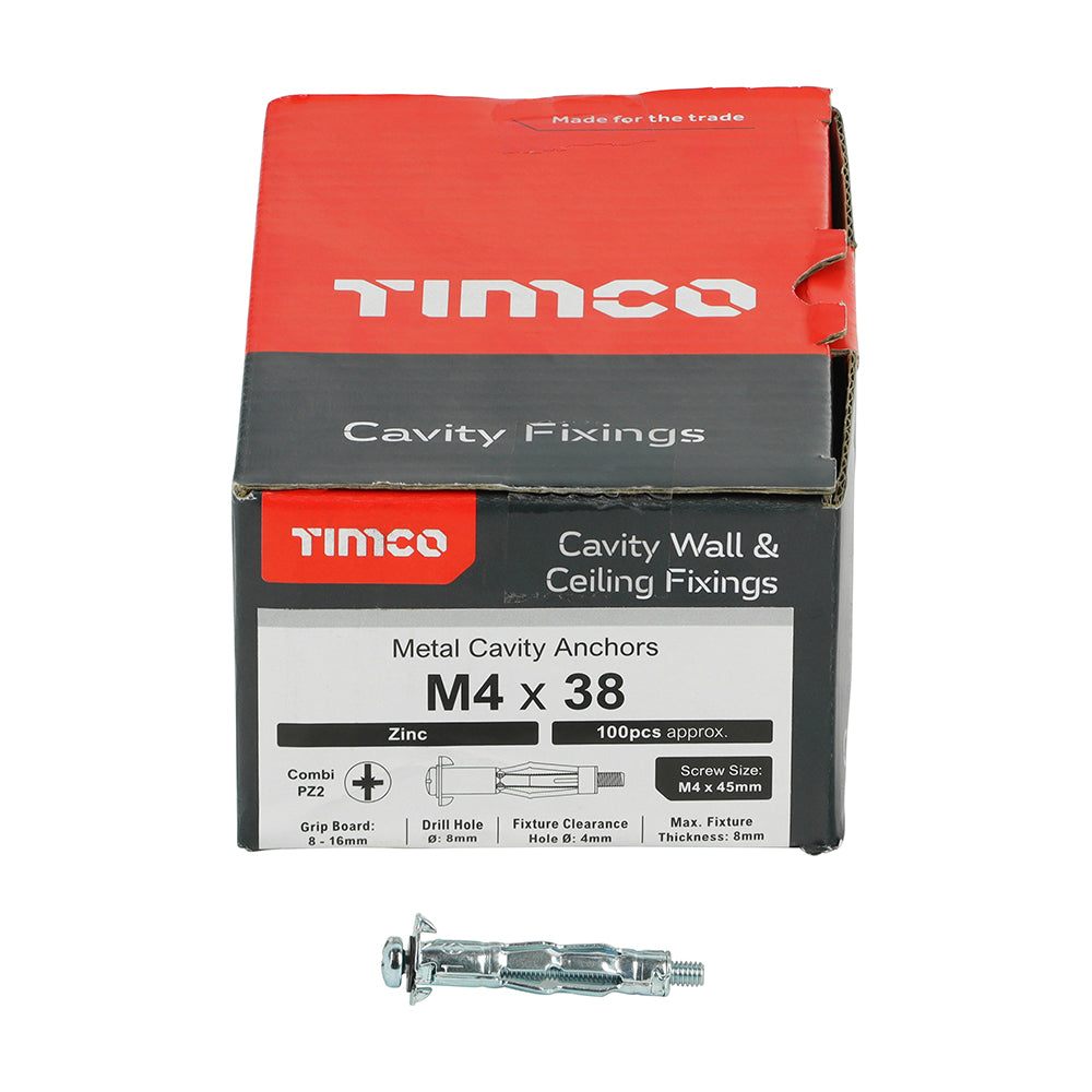 TIMCO Metal Cavity Anchor Zinc
