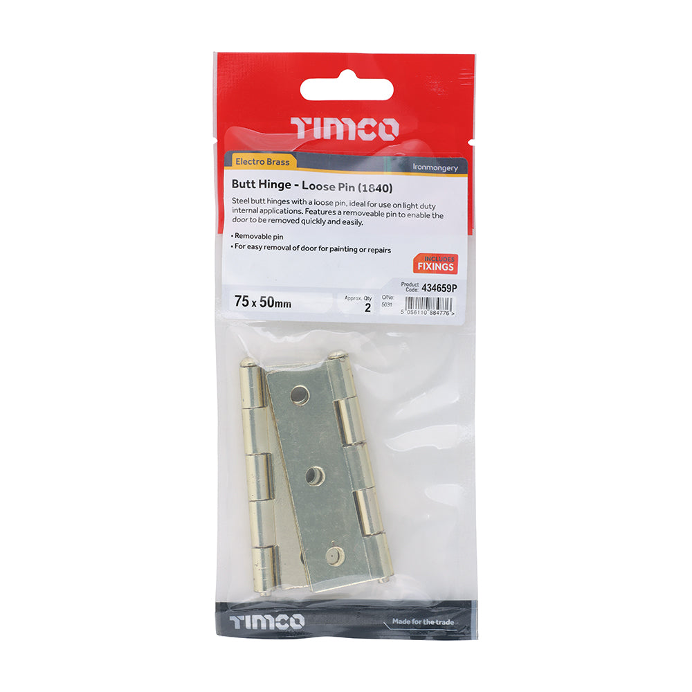 TIMCO Butt Hinge Loose Pin