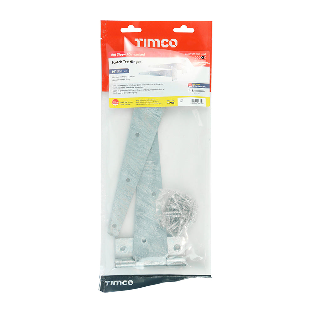 TIMCO Scotch Tee Hinge Pair HDG