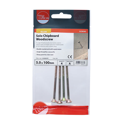 TIMCO Solo Woodscrew PZ2 CSK
