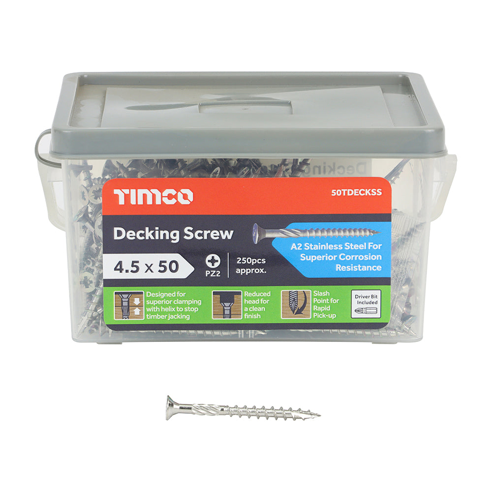 TIMCO Decking Screw PZ2 - A2 S/S