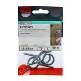 TIMCO Screw Eyes - BZP