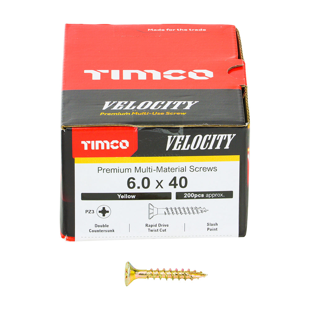 TIMCO Velocity Screw PZ3 CSK ZYP