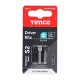 TIMCO Slotted Driver Bit - S2 Grey