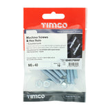 TIMCO Machine Screw & Nut CSK - BZP