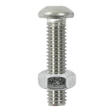 TIMCO Button Socket & Nut - A2 SS