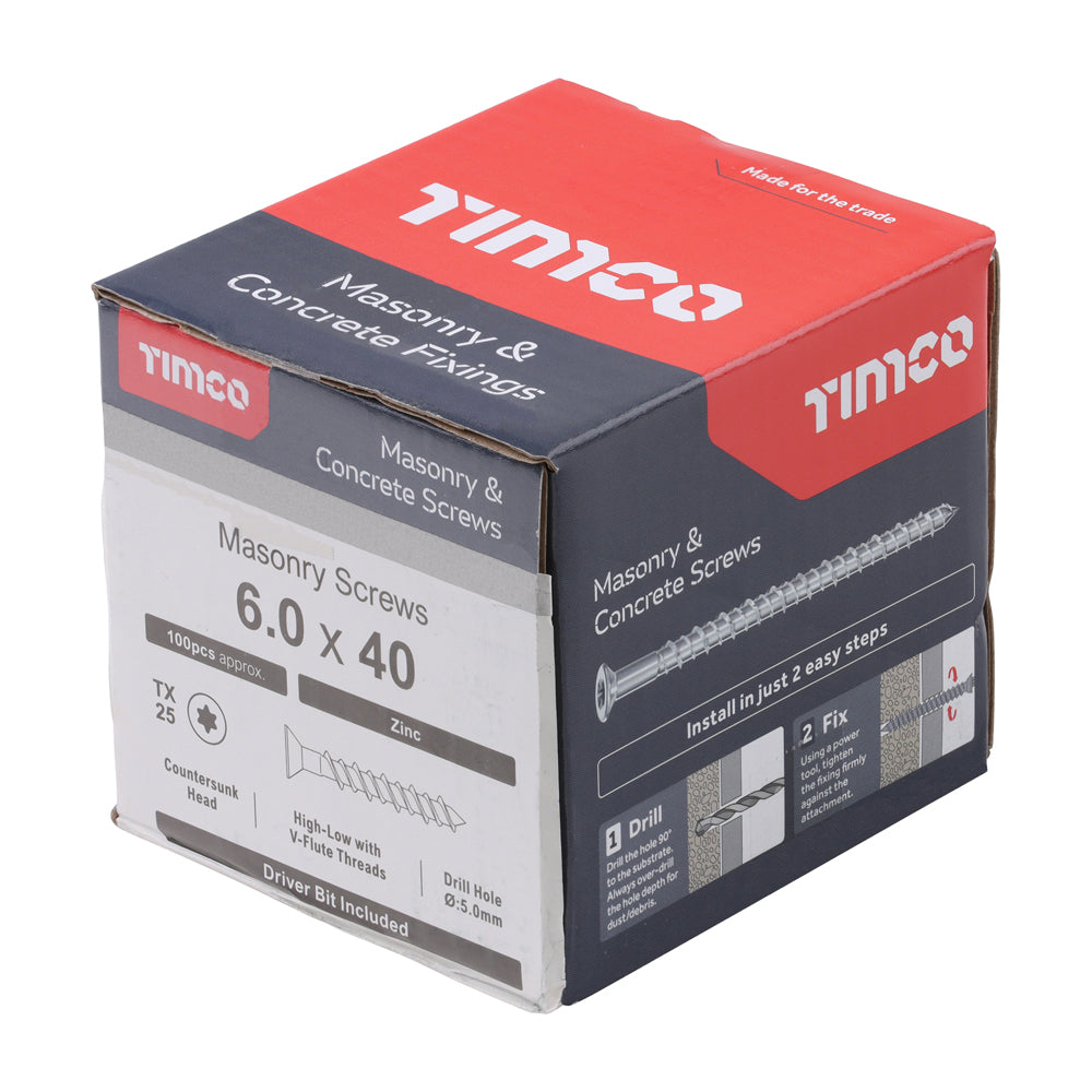 TIMCO Multi-Fix Masonry Screw - CSK