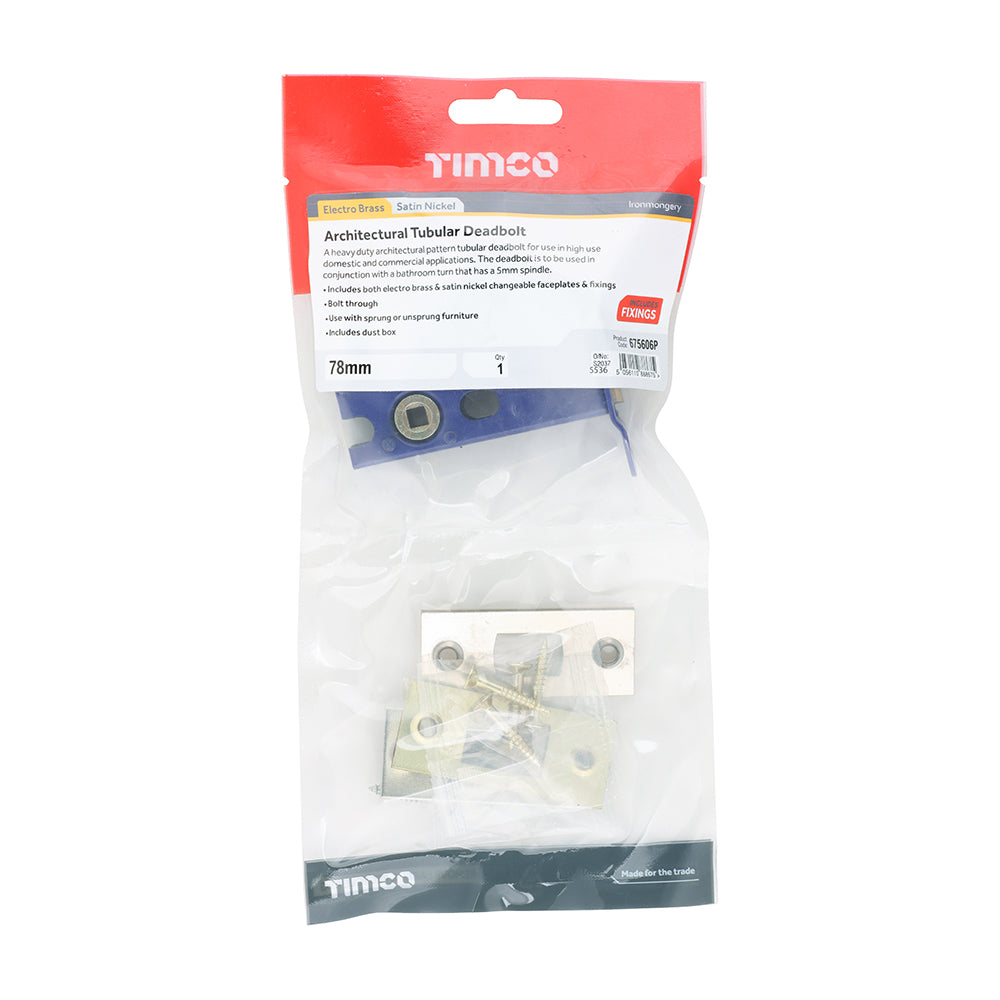 TIMCO Arch Tubular D/Bolt EB & SN