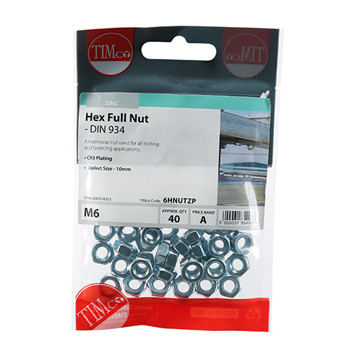 TIMCO Hex Nut DIN 934