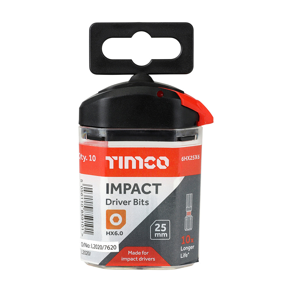 TIMCO Impact 25mm Hex Bits