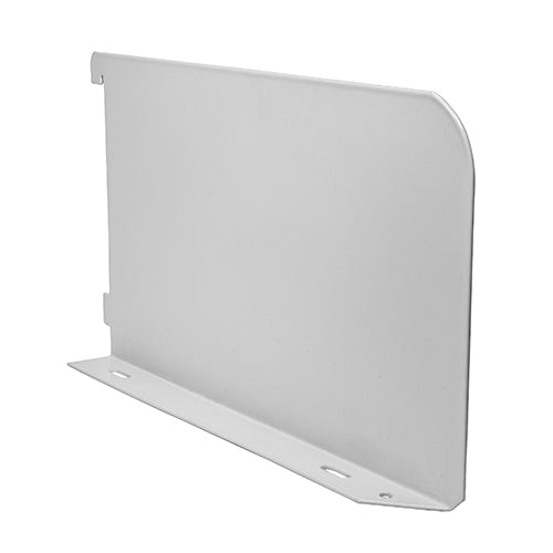 TIMCO Twin Slot Shelf End White