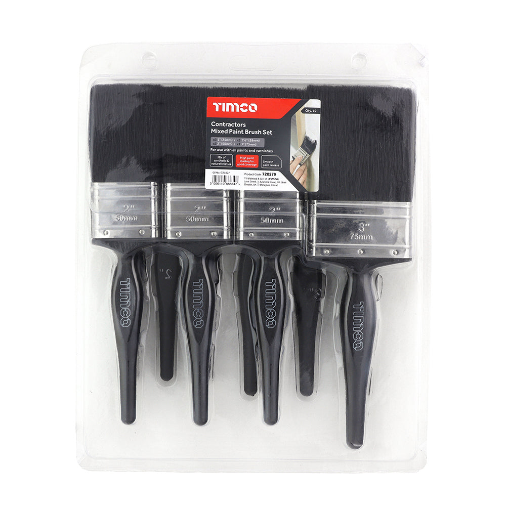 TIMCO Contractors Paint Brush Set