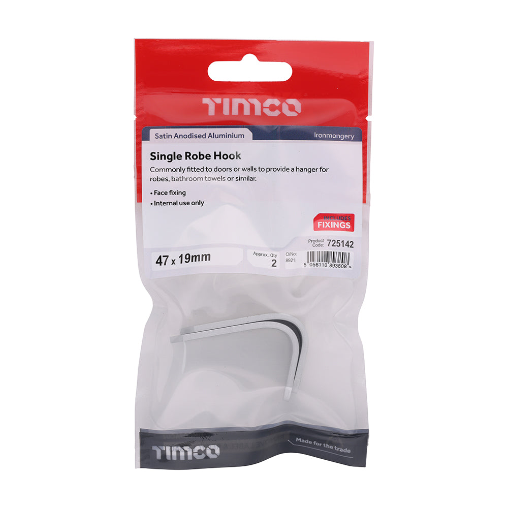 TIMCO Single Robe Hook