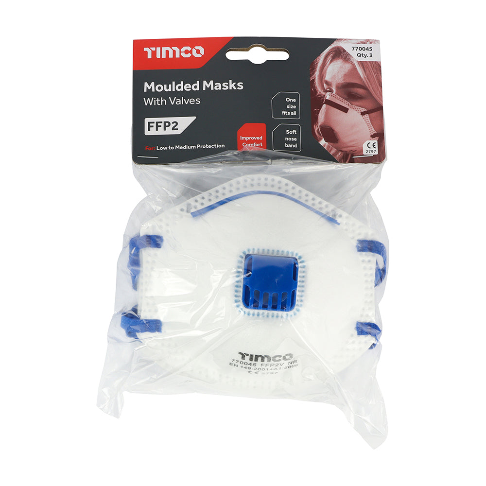TIMCO FFP2 Moulded Mask - Valved