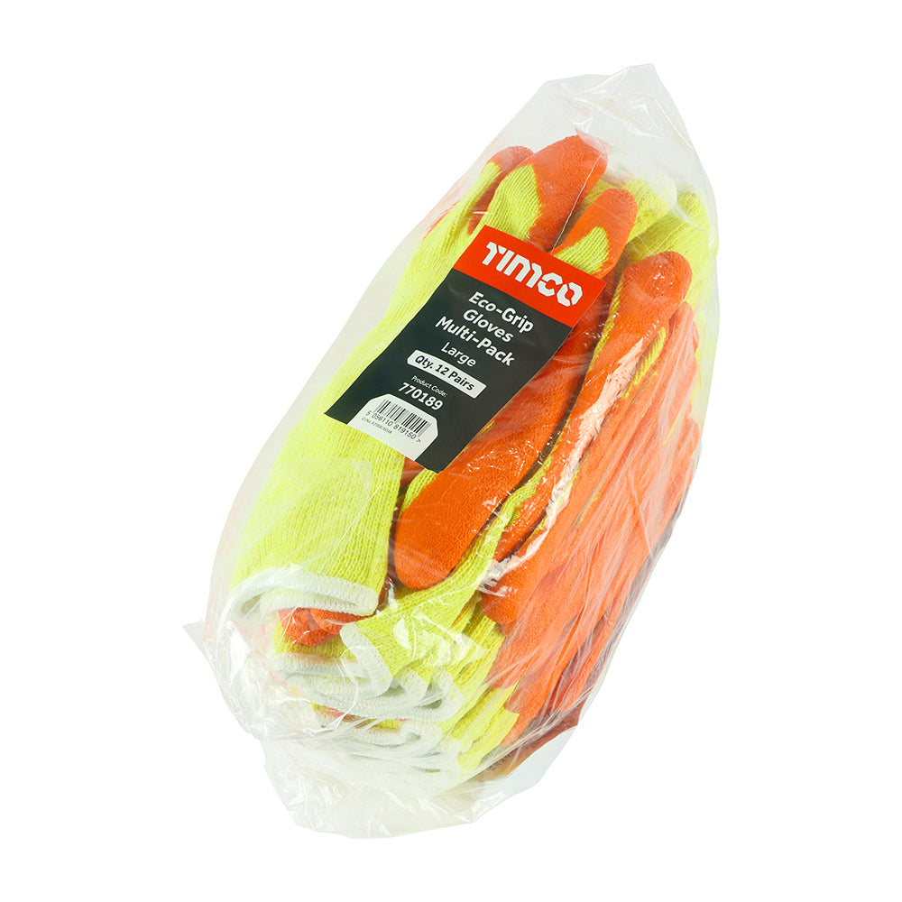 TIMCO Eco Glove Latex Crinkle Bulk