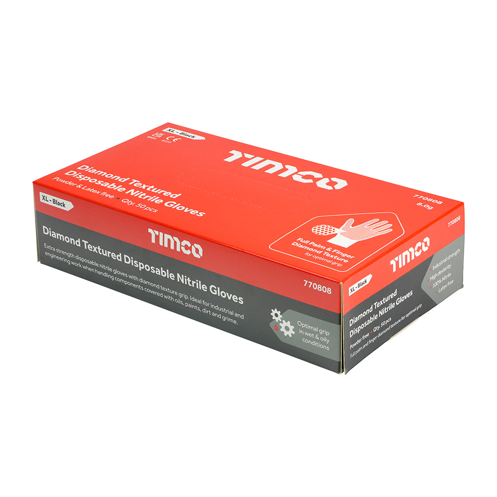 TIMCO Diamond Texture Nitrile Gloves