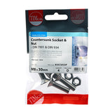 TIMCO CSK Socket & Nut - A2 SS