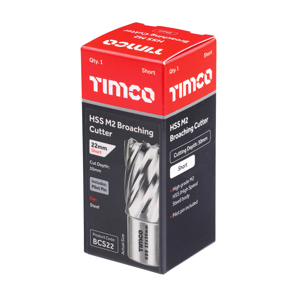 TIMCO Broaching Cutter HSS M2 Short