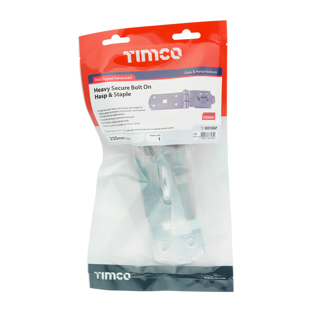 TIMCO Heavy Secure Hasp-Staple