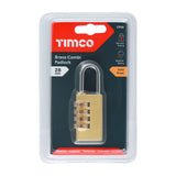 TIMCO Brass Combination Padlock