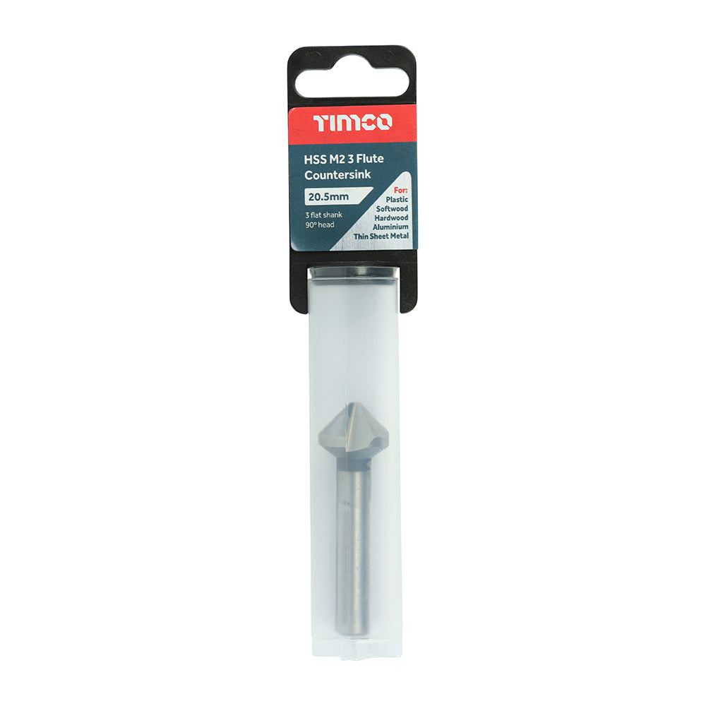 TIMCO 3 Flute Countersink M2 HSS