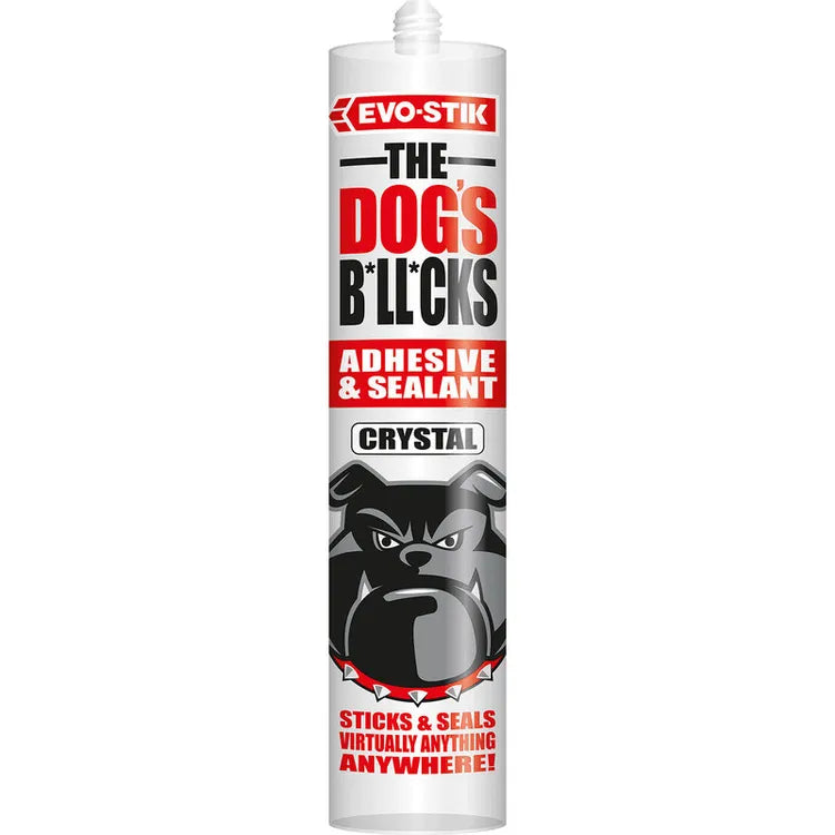 Evo‑Stik The Dog’s® B*ll*cks – 290 ml Hybrid Adhesive & Sealant (White) x 12
