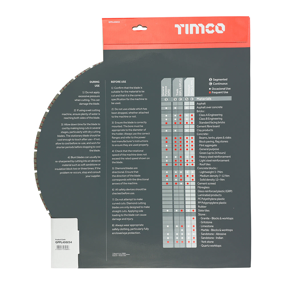 TIMCO Prem Diamond Blade Turbo Seg