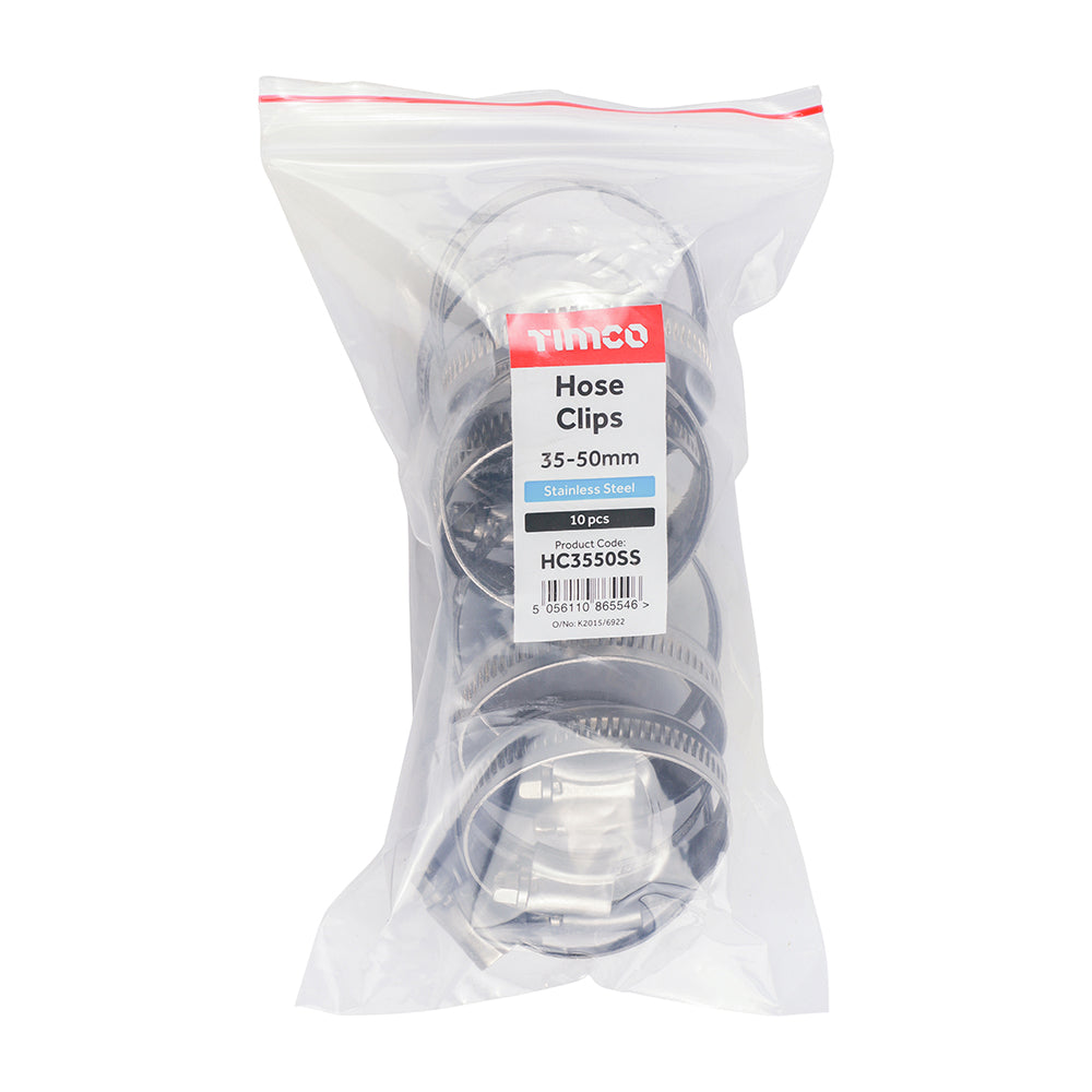 TIMCO Hose Clips - Stainless Steel