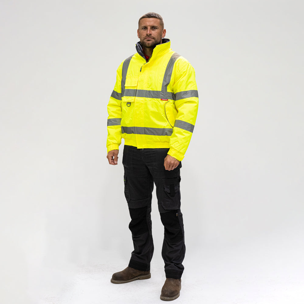 TIMCO Hi-Vis Bomber Jacket Yellow