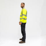 TIMCO Hi-Vis Polo L/SLEEVE Yellow