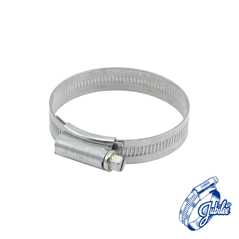 TIMCO Jubilee Clip - Zinc Protected Mild Steel / 45-60mm / Box of 10