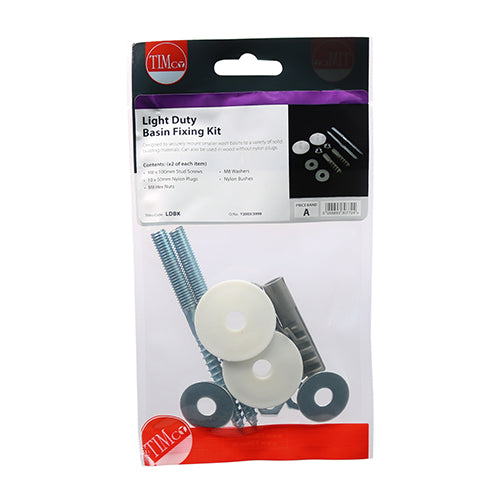 TIMCO Light Duty Basin Fixing Kit