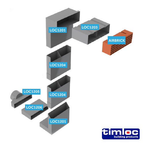 TIMCO Telescopic U/floor Vent