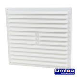 TIMCO Louvre Grille Vent F/Scr White