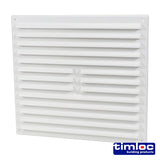 TIMCO Louvre Grille Vent White