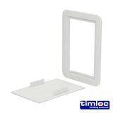 TIMCO Access Panel Clip Fit - White