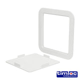 TIMCO Access Panel Clip Fit - White
