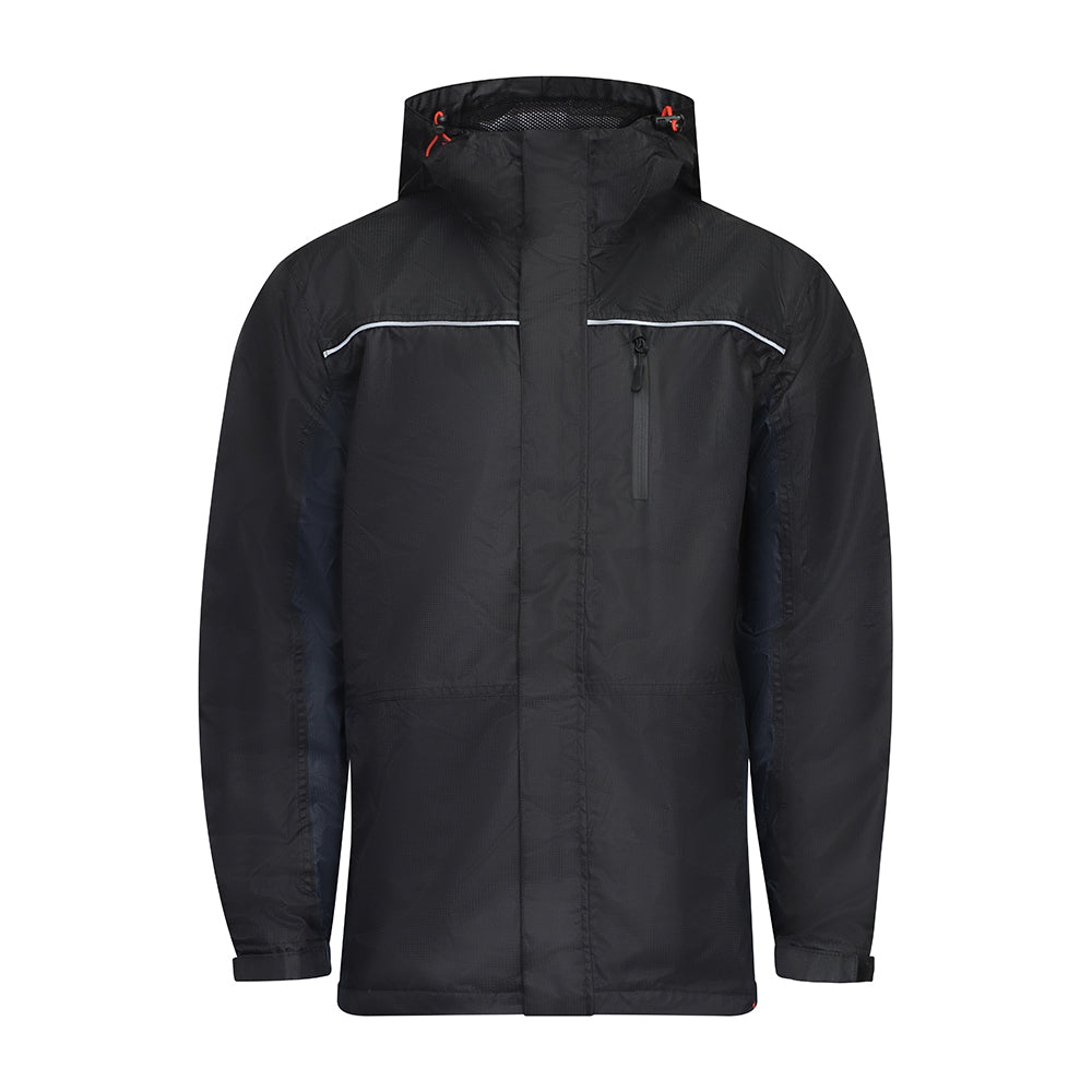 TIMCO Lined Rain Jacket Black/Navy