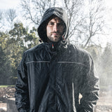 TIMCO Lined Rain Jacket Black/Navy