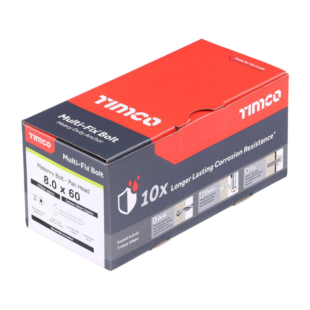 TIMCO Multi-Fix Bolt PAN Head